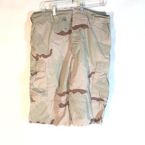 Army Camo Camouflage Fatigue Cargo Shorts